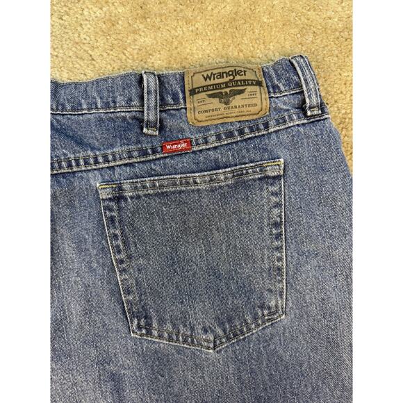 Wrangler Mens Jeans 44X32 Blue Straight Leg Regular Fit B437 - Picture 6 of 12